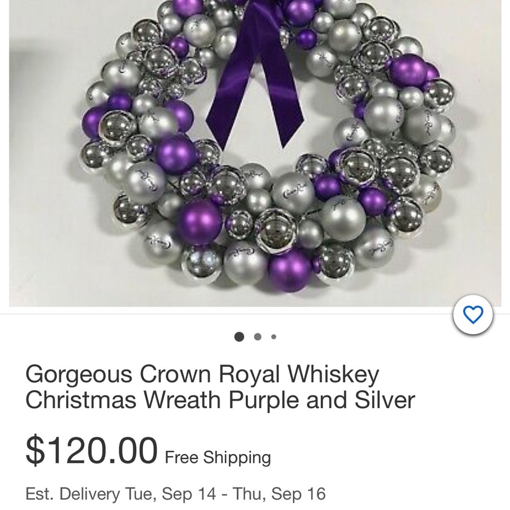 Collectors item- Crown Royal wreath